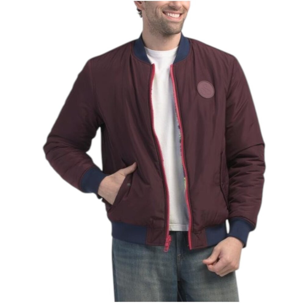 SCOTCH & SODA Men's Evlon Reversible Varsity Bomber Jacket